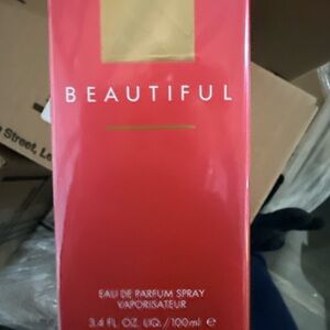 Estee Lauder Beautiful Eau de Parfum - Vibrant Red and Elegant Gold